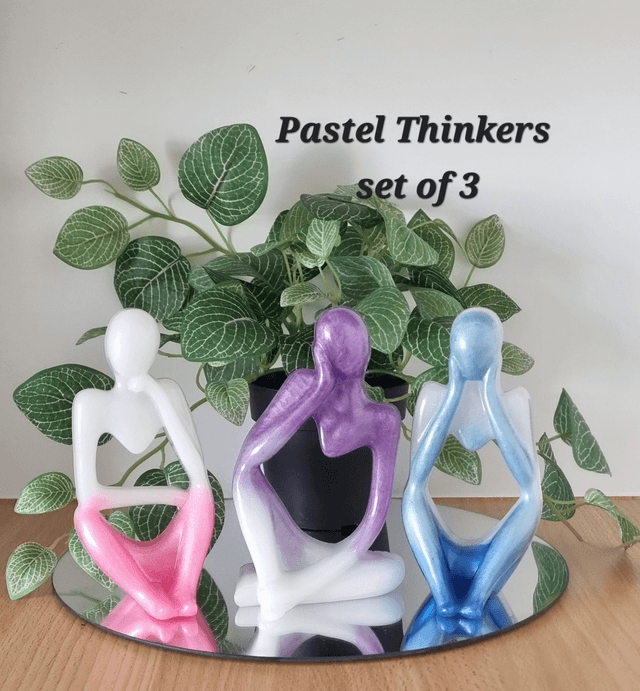  Three Thinkers` ornaments (sold as set of 3)