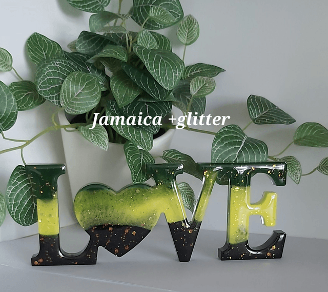 LOVE` signs