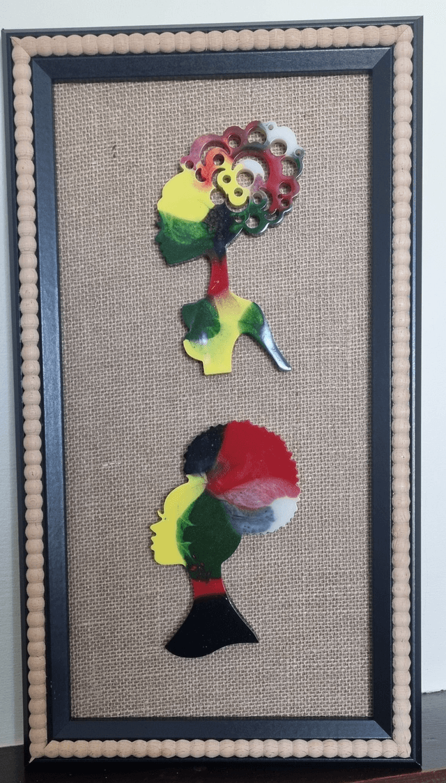 Resin Heads in large frame