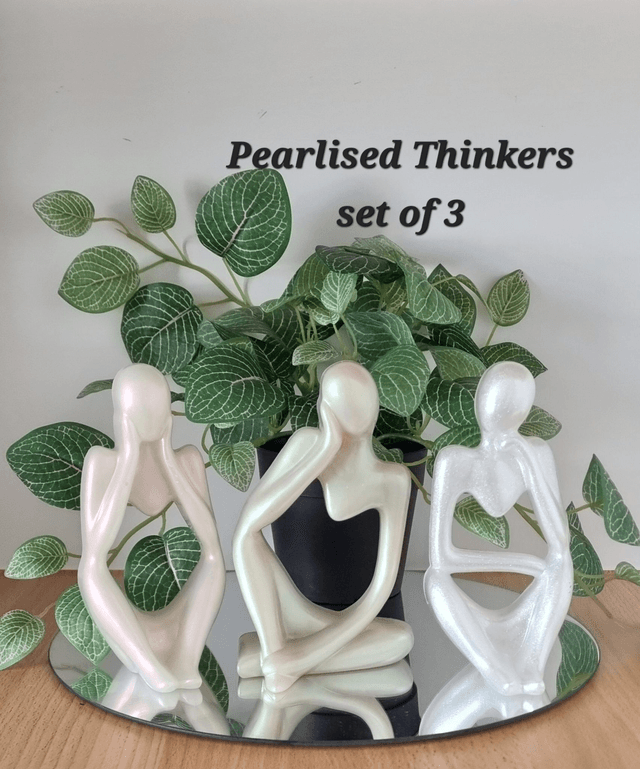  Three Thinkers` ornaments (sold as set of 3)