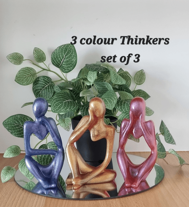  Three Thinkers` ornaments (sold as set of 3)
