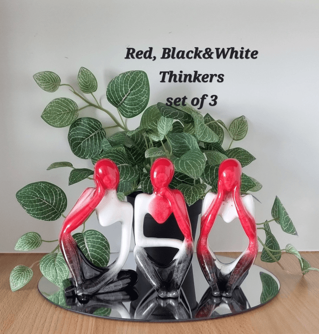  Three Thinkers` ornaments (sold as set of 3)