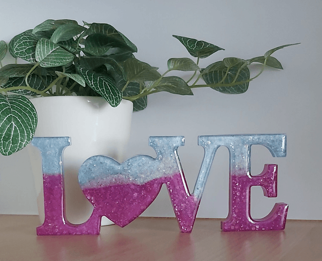 LOVE` signs